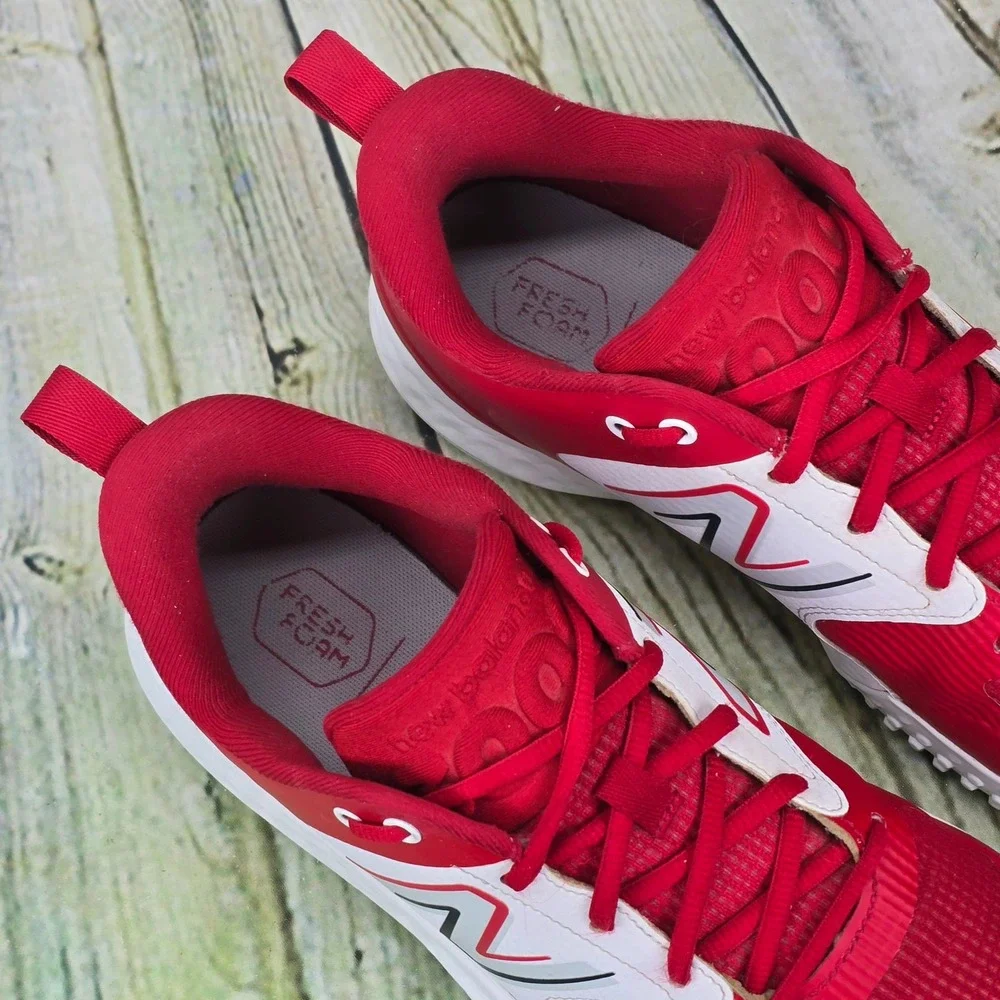 New Balance Fresh Foam 3000 v6 Turf Trainer Mens 9.5 Red T3000TR6 Baseball Shoes - Picture 5 of 7
